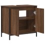 Mueble de baño con lavabo de roble marrón 60x34,5x60 cm de , Tocadores de baño - Ref: Foro24-861896, Precio: 64,71 €, Descuen...