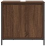 Mueble de baño con lavabo de roble marrón 60x34,5x60 cm de , Tocadores de baño - Ref: Foro24-861896, Precio: 64,71 €, Descuen...