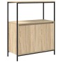 Mueble de baño con estantes roble Sonoma 76,5x35x95 cm de , Tocadores de baño - Ref: Foro24-861918, Precio: 77,08 €, Descuent...