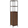 Mueble de baño con estantes roble marrón 36x35x165 cm de , Tocadores de baño - Ref: Foro24-861911, Precio: 74,92 €, Descuento: %