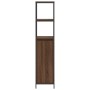 Mueble de baño con estantes roble marrón 36x35x165 cm de , Tocadores de baño - Ref: Foro24-861911, Precio: 74,92 €, Descuento: %