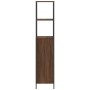 Mueble de baño con estantes roble marrón 36x35x165 cm de , Tocadores de baño - Ref: Foro24-861911, Precio: 74,92 €, Descuento: %
