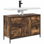 Mueble de lavabo con cajones roble ahumado 90x34,5x60 cm de , Tocadores de baño - Ref: Foro24-861889, Precio: 97,45 €, Descue...