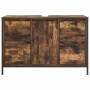 Mueble de lavabo con cajones roble ahumado 90x34,5x60 cm de , Tocadores de baño - Ref: Foro24-861889, Precio: 97,45 €, Descue...