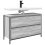Mueble de baño con lavabo y cajones gris Sonoma 90x34,5x60 cm de , Tocadores de baño - Ref: Foro24-861880, Precio: 80,28 €, D...