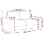 Juego de sofás con cojines 2 piezas terciopelo rosa de , Sofás - Ref: Foro24-3324703, Precio: 509,02 €, Descuento: %