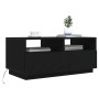 Mesa de centro con luces LED roble negro 90x49x40 cm de , Mesas de centro - Ref: Foro24-862254, Precio: 114,41 €, Descuento: %