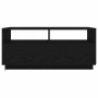Mesa de centro con luces LED roble negro 90x49x40 cm de , Mesas de centro - Ref: Foro24-862254, Precio: 114,41 €, Descuento: %