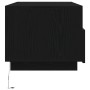 Mesa de centro con luces LED roble negro 90x49x40 cm de , Mesas de centro - Ref: Foro24-862254, Precio: 114,41 €, Descuento: %