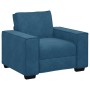 Juego de sofás con cojines 3 piezas terciopelo azul de , Sofás - Ref: Foro24-3324627, Precio: 643,56 €, Descuento: %