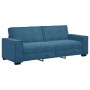 Juego de sofás con cojines 3 piezas terciopelo azul de , Sofás - Ref: Foro24-3324627, Precio: 643,56 €, Descuento: %