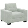 Sillón sofá gris claro 60 cm terciopelo de , Sofás - Ref: Foro24-4105098, Precio: 161,05 €, Descuento: %