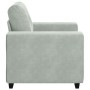 Sillón sofá gris claro 60 cm terciopelo de , Sofás - Ref: Foro24-4105098, Precio: 161,05 €, Descuento: %