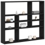 Estante de pared roble negro 90x16x78 cm madera de ingeniería de , Estantes y estanterías - Ref: Foro24-862510, Precio: 54,51...