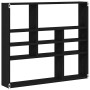 Estante de pared roble negro 90x16x78 cm madera de ingeniería de , Estantes y estanterías - Ref: Foro24-862510, Precio: 54,51...