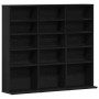 Mueble para CD roble negro 100,5x23x89,5 cm madera ingeniería de , Almacenamiento para CD y DVD - Ref: Foro24-862481, Precio:...