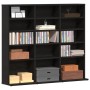 Mueble para CD roble negro 100,5x23x89,5 cm madera ingeniería de , Almacenamiento para CD y DVD - Ref: Foro24-862481, Precio:...