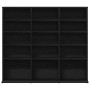 Mueble para CD roble negro 100,5x23x89,5 cm madera ingeniería de , Almacenamiento para CD y DVD - Ref: Foro24-862481, Precio:...