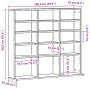 Mueble para CD roble negro 100,5x23x89,5 cm madera ingeniería de , Almacenamiento para CD y DVD - Ref: Foro24-862481, Precio:...