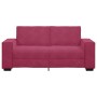 Sofá de 2 plazas de terciopelo rojo tinto 140 cm de , Sofás - Ref: Foro24-4105024, Precio: 217,85 €, Descuento: %