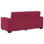 Sofá de 2 plazas de terciopelo rojo tinto 140 cm de , Sofás - Ref: Foro24-4105024, Precio: 217,85 €, Descuento: %