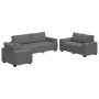 Conjunto de sofá de 3 piezas con cojines de tela gris oscuro de , Sofás - Ref: Foro24-3324650, Precio: 611,68 €, Descuento: %