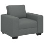 Conjunto de sofá de 3 piezas con cojines de tela gris oscuro de , Sofás - Ref: Foro24-3324650, Precio: 611,68 €, Descuento: %