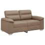 Sofá de 2 plazas de cuero sintético color capuchino 120 cm de , Sofás - Ref: Foro24-4105336, Precio: 224,43 €, Descuento: %