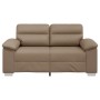 Sofá de 2 plazas de cuero sintético color capuchino 120 cm de , Sofás - Ref: Foro24-4105336, Precio: 224,43 €, Descuento: %