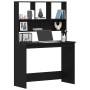 Escritorio con estantes contrachapada roble negro 102x45x148cm de , Escritorios - Ref: Foro24-861985, Precio: 83,64 €, Descue...