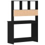 Escritorio con estantes contrachapada roble negro 102x45x148cm de , Escritorios - Ref: Foro24-861985, Precio: 83,64 €, Descue...