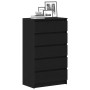 Cómoda de madera contrachapada roble negro 60x36x103 cm de , Aparadores - Ref: Foro24-862008, Precio: 124,57 €, Descuento: %