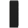 Cómoda de madera contrachapada roble negro 60x36x103 cm de , Aparadores - Ref: Foro24-862008, Precio: 124,57 €, Descuento: %