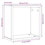 Estantes cubo de pared 2 uds madera roble negro 30x15x30 cm de , Estantes y estanterías - Ref: Foro24-862055, Precio: 26,85 €...