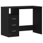 Escritorio con cajones contrachapada roble negro 102x50x76 cm de , Escritorios - Ref: Foro24-861993, Precio: 105,31 €, Descue...