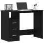 Escritorio con cajones contrachapada roble negro 102x50x76 cm de , Escritorios - Ref: Foro24-861993, Precio: 105,31 €, Descue...