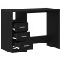 Escritorio con cajones contrachapada roble negro 102x50x76 cm de , Escritorios - Ref: Foro24-861993, Precio: 105,31 €, Descue...