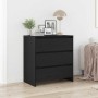 Aparador de madera de roble negro 70x41x75 cm de , Aparadores - Ref: Foro24-862083, Precio: 85,58 €, Descuento: %