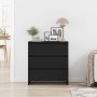 Aparador de madera de roble negro 70x41x75 cm de , Aparadores - Ref: Foro24-862083, Precio: 85,58 €, Descuento: %