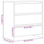 Aparador de madera de roble negro 70x41x75 cm de , Aparadores - Ref: Foro24-862083, Precio: 85,58 €, Descuento: %