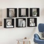 Estantes cúbicos de pared 6 uds roble negro 30x15x30 cm de , Estantes y estanterías - Ref: Foro24-862057, Precio: 56,82 €, De...