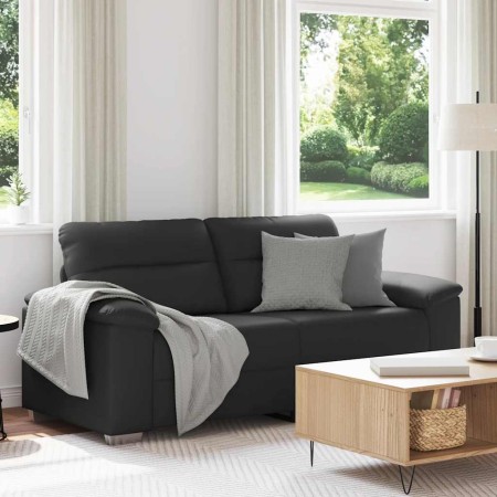 Sofá de 2 plazas de cuero sintético negro 140 cm de , Sofás - Ref: Foro24-4105343, Precio: 219,63 €, Descuento: %