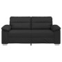 Sofá de 2 plazas de cuero sintético negro 140 cm de , Sofás - Ref: Foro24-4105343, Precio: 219,63 €, Descuento: %