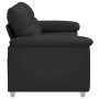 Sofá de 2 plazas de cuero sintético negro 140 cm de , Sofás - Ref: Foro24-4105343, Precio: 219,63 €, Descuento: %