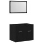 Juego de muebles de baño 2 pzas roble negro Madera ingeniería de , Muebles de baño - Ref: Foro24-862041, Precio: 73,08 €, Des...
