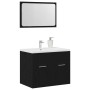 Juego de muebles de baño 2 pzas roble negro Madera ingeniería de , Muebles de baño - Ref: Foro24-862041, Precio: 73,08 €, Des...