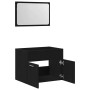 Juego de muebles de baño 2 pzas roble negro Madera ingeniería de , Muebles de baño - Ref: Foro24-862041, Precio: 73,08 €, Des...