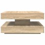 Mesa de centro giratoria 360 grados roble sonoma 70x70x34,5 cm de , Mesas de centro - Ref: Foro24-858481, Precio: 83,01 €, De...