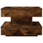 Mesa de centro giratoria 360 grados roble ahumado 50x50x34,5 cm de , Mesas de centro - Ref: Foro24-858474, Precio: 61,24 €, D...