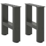 Patas de mesa de centro antracita 2uds acero 30x(30-31) cm de , Patas para mesas - Ref: Foro24-4013254, Precio: 48,40 €, Desc...